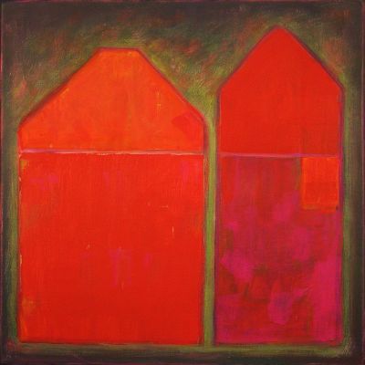 Fig. 83: “Steps” (Stufen) 41, 2006 - Acrylic on canvas, 40x40 cm, private collection
