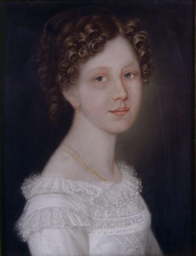 Fig. 10: Ulrike von Levetzow, ca. 1821 - Unknown: Portrait of Theodore Ulrike Sophie von Levetzow, ca. 1821. Pastel, 43.4 x 33.5 cm, Klassik Stiftung Weimar 