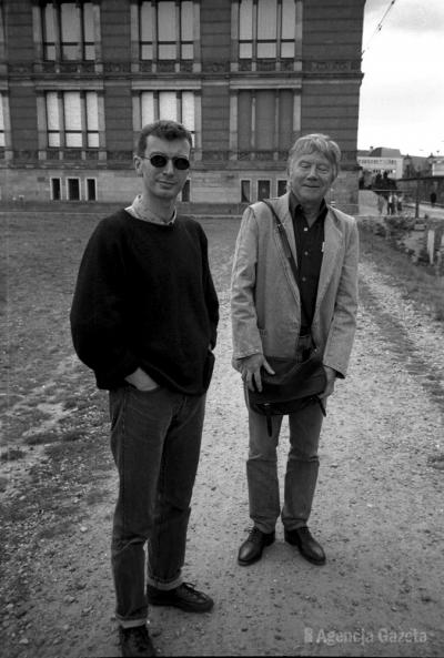 Berlin, wrzesień 1989 rok - Berlin, wrzesień 1989 rok. Na zdjęciu Tadeusz Szeliński i Tadeusz Rolke.
