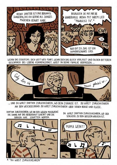 Zdj. nr 11: Kraków, 1991 roku - Karolina Chyżewska, arkusz komiksu „Fast wie zu Hause“, 2015 r. 
