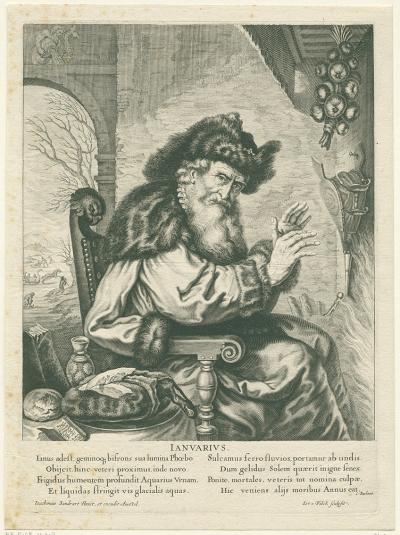 Ill. 11: Allegory of January, 1645 - After a painting by Joachim von Sandrart, Rijksmuseum Amsterdam.