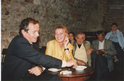 Jerzy Fedorowicz (links) und Barbara Kwiatkowska, Rest unbekannt.  - Jerzy Fedorowicz (links) und Barbara Kwiatkowska, Rest unbekannt.  