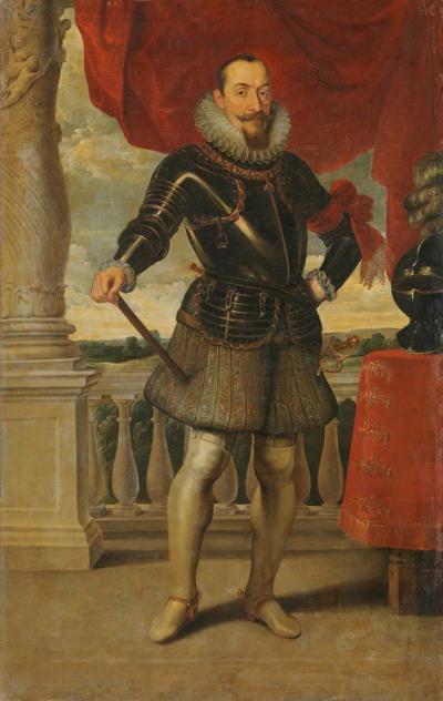 Sigismund III. Wasa (1566-1632) - Flämisch: Sigismund III. Wasa (1566-1632), König von Polen, um 1624. Öl auf Leinwand, 220,5 x 138,2 cm, Alte Pinakothek, München (aus Schloss Neuburg an der Donau) 