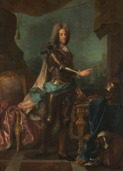 Kurfürst Max Emanuel von Bayern, 1719 - Joseph Vivien (1657-1734): Kurfürst Max Emanuel von Bayern in voller Rüstung, 1719. Öl auf Leinwand, 236 x 176 cm 