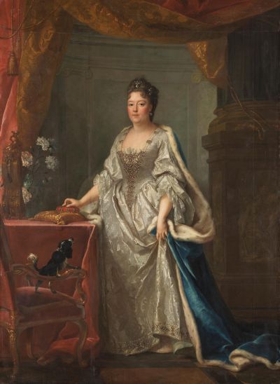 Kurfürstin Therese Kunigunde, um 1719 - Joseph Vivien (1657-1734): Kurfürstin Therese Kunigunde, um 1719. Öl auf Leinwand, 235 x 169 cm 