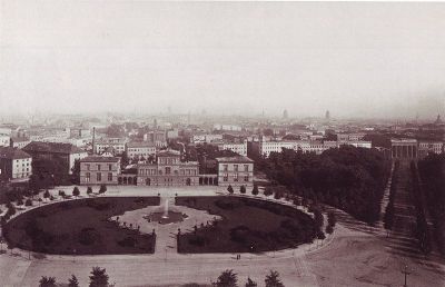 Pałac Raczyńskich - Na Placu Królewskim (Königsplatz) w Berlinie około 1875 r.