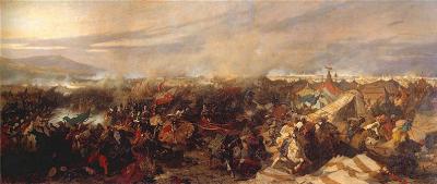 Fig. 17: The Battle of Vienna, 1873 - The Battle of Vienna, 1873. Oil on canvas, 136 x 318 cm, Museum of the Polish Army, Warsaw/Muzeum Wojska Polskiego w Warszawie, Inv. No. MWP 655