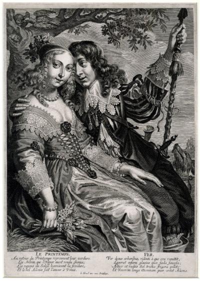 Abb. 18: Der Frühling, 1645 - Der Frühling, 1645. Nach einer unbekannten Vorlage, British Museum, London.