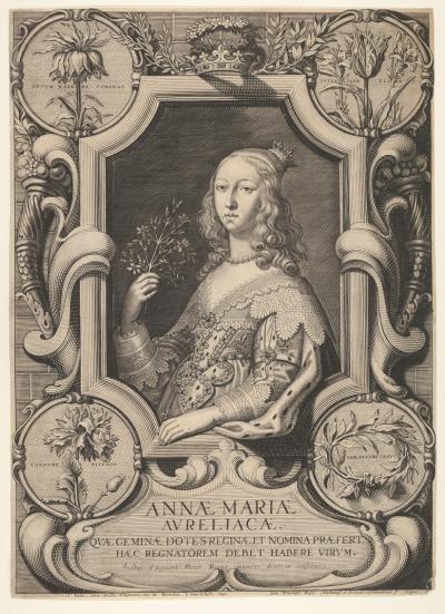 Zdj. nr 1: Anna Maria Ludwika d'Orléans, 1642 - Anna Maria Ludwika d'Orléans, 1642. Według obrazu Justusa van Egmonta, Metropolitan Museum of Art w Nowym Jorku.