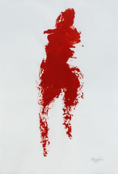 Bez tytułu, 2008 -  Karol Broniatowski, Bez tytułu, 2008, gwasz, 170 x 140 cm