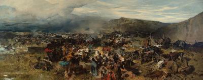 Fig. 25: The Liberation of Prisoners, 1878 - The Liberation of Prisoners [from the hands of Tatars], 1878. Oil on canvas, 179 x 445 cm, National Museum Warsaw/Muzeum Narodowe w Warszawie
