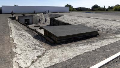 Execution trenches - Marian Stefanowski, Execution trenches – looking towards the crematorium, 12 August 2018