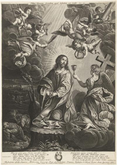 Abb. 27: Christus am Ölberg, um 1645 - Christus am Ölberg, um 1645. Nach einem Gemälde von Guido Reni, Rijksmuseum Amsterdam.
