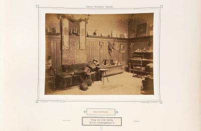 Zdj. nr 4: Szymon Buchbinder - Carl Teufel: Pracownia Szymon Buchbinder, Monachium 1889