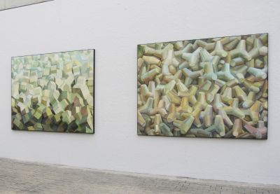 Abb. 41: Tomek Kopcewicz - Beide: No Title – Beautiful Landscape series, 2015. Öl auf Leinwand, je 200 x 260 cm 