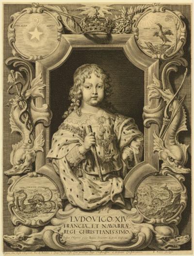 Ill. 4: Louis XIV as a child, 1646/47 - After a painting by Justus van Egmont, British Museum, London.