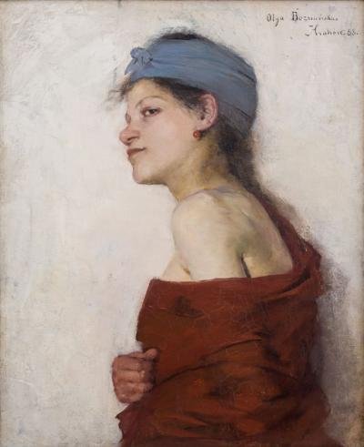 Abb. 4: Zigeunerin, 1888 - Weibliches Porträt (Zigeunerin), 1888. Öl auf Leinwand, 65 x 53 cm