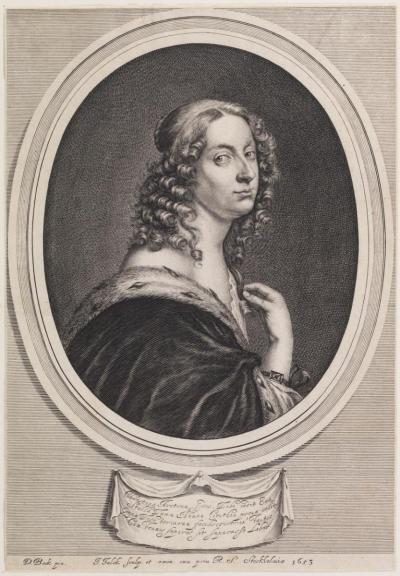 Zdj. nr 51: Krystyna Wazówna, 1653 - Krystyna Wazówna, 1653. Według obrazu Davida Becka, Teylers Museum w Haarlemie.