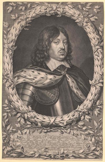 Zdj. nr 52: Karol X Gustaw, 1654 - Karol X Gustaw, 1654. Według nieznanego oryginału, Österreichische Nationalbibliothek w Wiedniu.