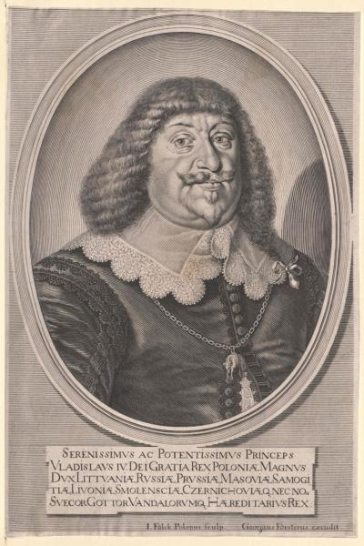Zdj. nr 54: Władysław IV Waza, 1650 - Władysław IV Waza, 1650. Według nieznanego oryginału, Österreichische Nationalbibliothek w Wiedniu.