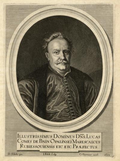 Zdj. nr 59: Łukasz Opaliński, 1653 - Łukasz Opaliński, 1653. Według obrazu Daniela Schultza, Biblioteka Narodowa w Warszawie.