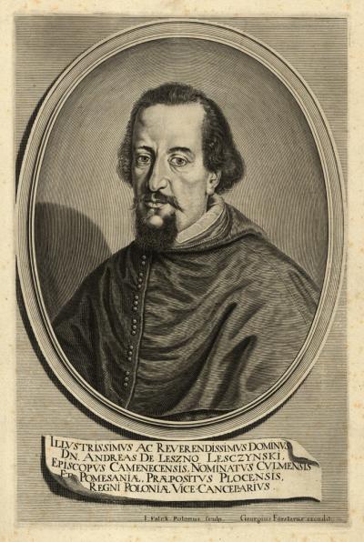 Zdj. nr 62: Andrzej Leszczyński, 1650/55 - Andrzej Leszczyński, 1650/55. Według nieznanego oryginału, Biblioteka Narodowa w Warszawie.