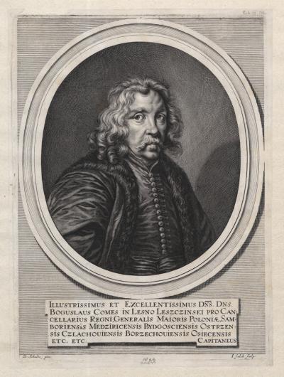 Zdj. nr 63: Bogusław Leszczyński, 1650/55 - Bogusław Leszczyński, 1650/55. Według obrazu Daniela Schultza, Biblioteka Narodowa w Warszawie.