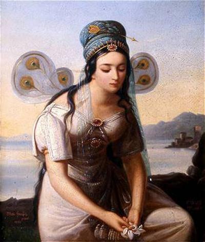 Zdj. nr 6: Elisa w roli Peri - obraz Wilhelma Hensela z 1821 r. 
