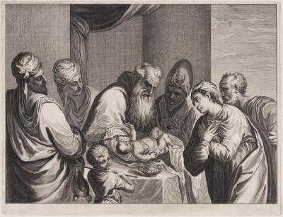 Ill. 71: Christ in the Temple, 1655/57 - After a painting by Andrea Schiavone, Teylers Museum, Haarlem.