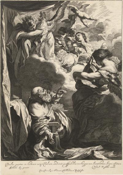 Zdj. nr 75: Ekstaza św. Pawła, 1655/57 - Ekstaza św. Pawła, 1655/57. Według obrazu Jana Lysa, Rijksmuseum w Amsterdamie.