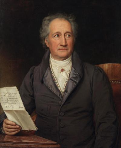 Fig. 8: Goethe, 1828 - Joseph Karl Stieler (1781-1858): Johann Wolfgang von Goethe, 1828. Oil on canvas, 78 x 63.8 cm, Inv. No. WAF 1048, Bavarian State Painting Collections – Neue Pinakothek Munich 