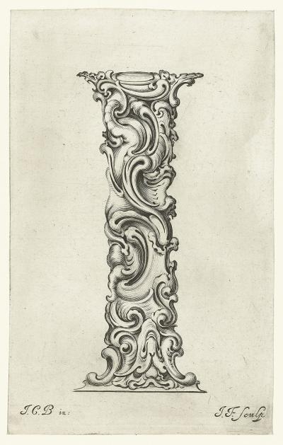 Ill. 87i: The letter I, ca. 1662 - From the series Libellus novus elementorum latinorum, after a template by Johann Christian Bierpfaff.