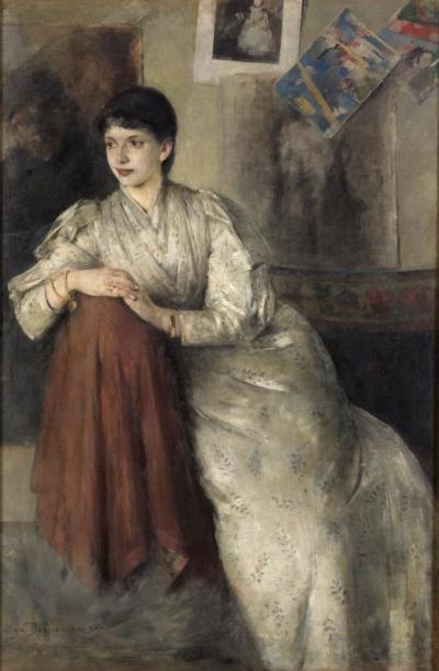 Abb. 8: Bildnis Zofia Federowicz, 1890  - Bildnis Zofia Federowicz, 1890. Öl auf Leinwand, 150 x 100 cm