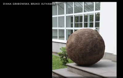 Diana and Bruno Neuhamer (Diana Grabowska und Bruno Althamer) - Dung Ball (that is to be pushed from Orońsko to Weisbaden along a path defined by the stars 