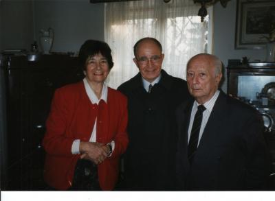 Halina und Władysław Szpilman mit Detlev Hosenfeld - Halina und Władysław Szpilman mit Detlev Hosenfeld, dem Sohn von Wilm Hosenfeld.