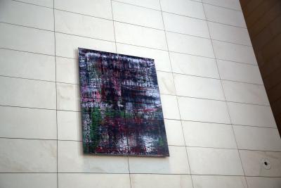 Z cyklu "Birkenau" - Jeden z czterech wielkoformatowych obrazów w cyklu "Birkenau", Berlin 2019. 
