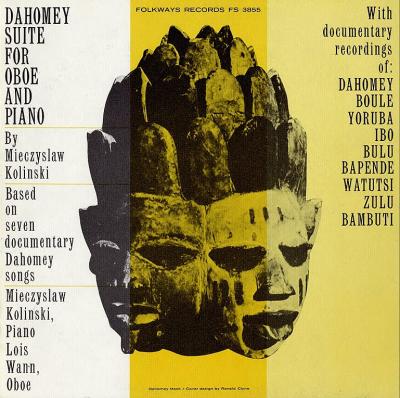 Platten-Cover: Dahomey Suite For Oboe And Piano by Mieczyslaw Kolinski, Folkways Records, 1959 - Platten-Cover: Dahomey Suite For Oboe And Piano by Mieczyslaw Kolinski, Folkways Records (USA, Canada, United Kingdom), 1959 