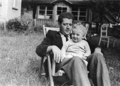 Marcel Reif z ojcem na Dolnym Śląsku w1953 r.  - Marcel Reif z ojcem na Dolnym Śląsku w1953 r.  