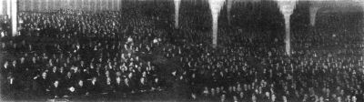 Panorama picture of the audience - First congress of the Poles in Germany. 