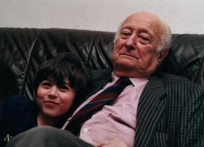 Władysław Szpilman mit seinem Enkel - Władysław Szpilman mit seinem Enkel.