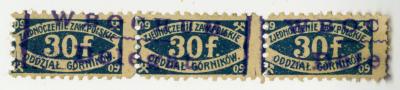 Zjednoczenie Zawodowe Polskie, Bochum 1909 - Mitgliedsmarke der Polnischen Berufsvereinigung im Dreierblock 