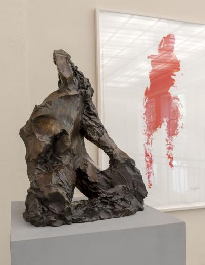 Karol Broniatowski, Bronzeskulptur und großformatige Gouache - Bronzeskulptur und großformatige Gouache