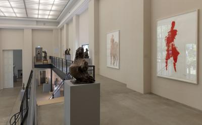 Ausstellung im Kunsthaus Dahlem: »Im Moment« - Die Ausstellung »Im Moment« zeigt aktuelle Bronzeskulpturen und großformatige Gouachen des Bildhauers Karol Broniatowski.