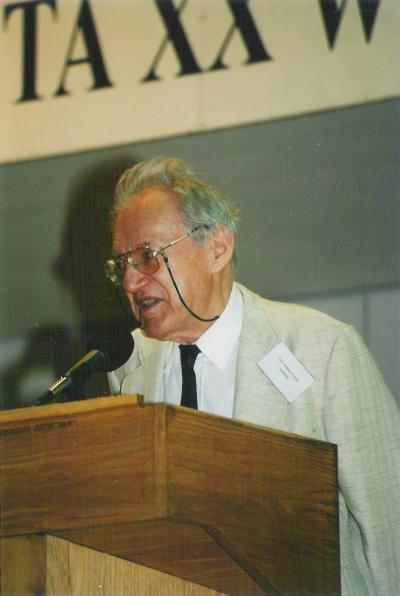Andrzej Vincenz, Lublin, 2001 - Andrzej Vincenz auf der Konferenz "Stanisław Vincenz - Humanist des 20. Jahrhunderts" in Lublin, 2001 