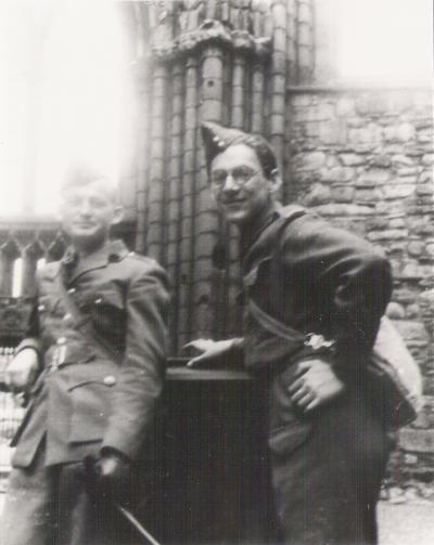 Andrzej Vincenz, Edinburgh, 1941 - Edinburgh, July 1941: I. Polish Armoured Division under General Maczkek. Andrzej Vincenz on the right. 