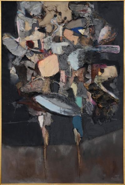 Tadeusz Kantor, Object Pictural - 1964, Oil on canvas, 195 x 130 cm 