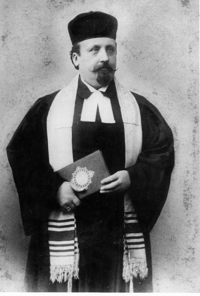 Selmar Cerini - as cantor of the New Synagogue of Breslau, ca. 1895 