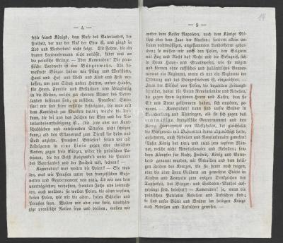 Flyer 1830 p. 4-5 - The Appeal of a Silesian Soldier to his Silesian Comrades before the march to the Polish border. 