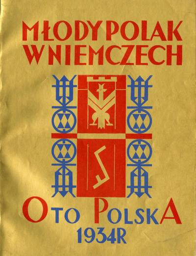 1934 - The Cover of Młody Polak w Niemczech 1934 with Rodło emblem of Janina Kłopocka.