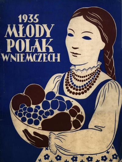 1935 - Janina Kłopocka: projekt okładki do Młodego Polaka w Niemczech z 1935 r., nr 10